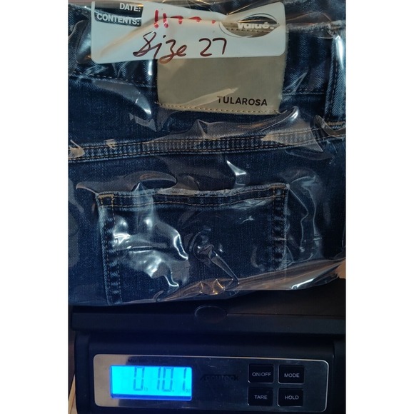 TULAROSA AUBREY Women Size 27 St. Kitts Blue Denim 14"  Fringe Mini Skirt - Picture 12 of 12